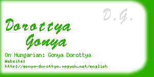 dorottya gonya business card